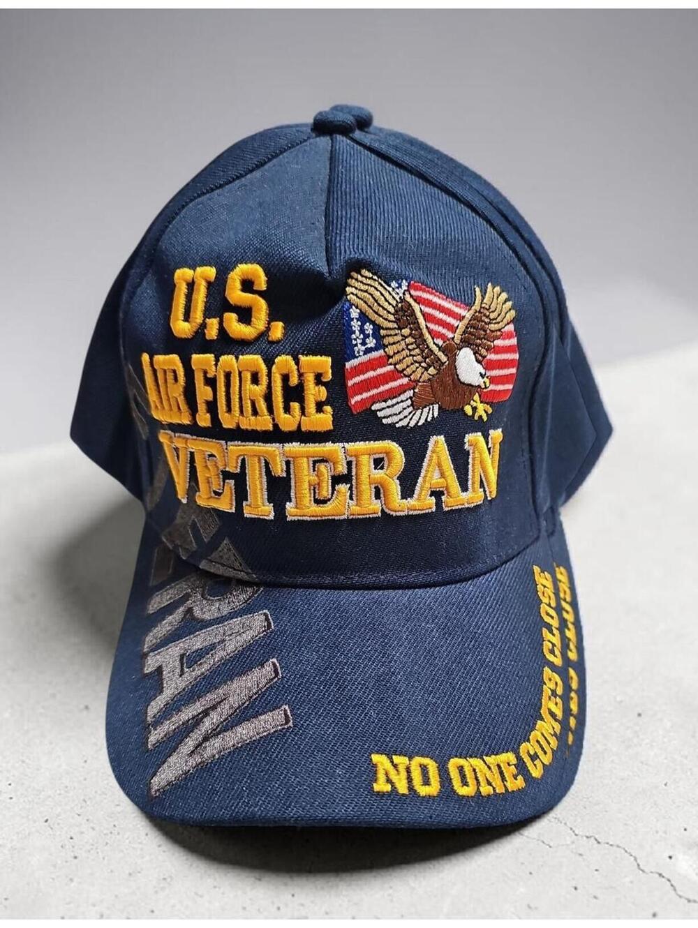 U.S. Air Force Veteran Embroidered Baseball Cap Navy One Size
